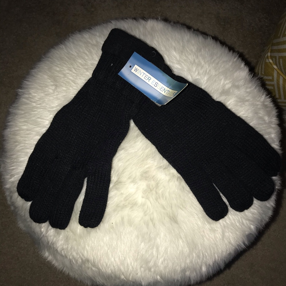 NEVER WORN - Black Unisex Gloves